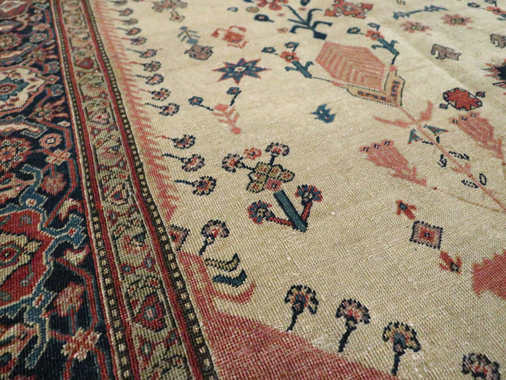 Antique Persian Fereghan Carpet, No.27714 - Staging