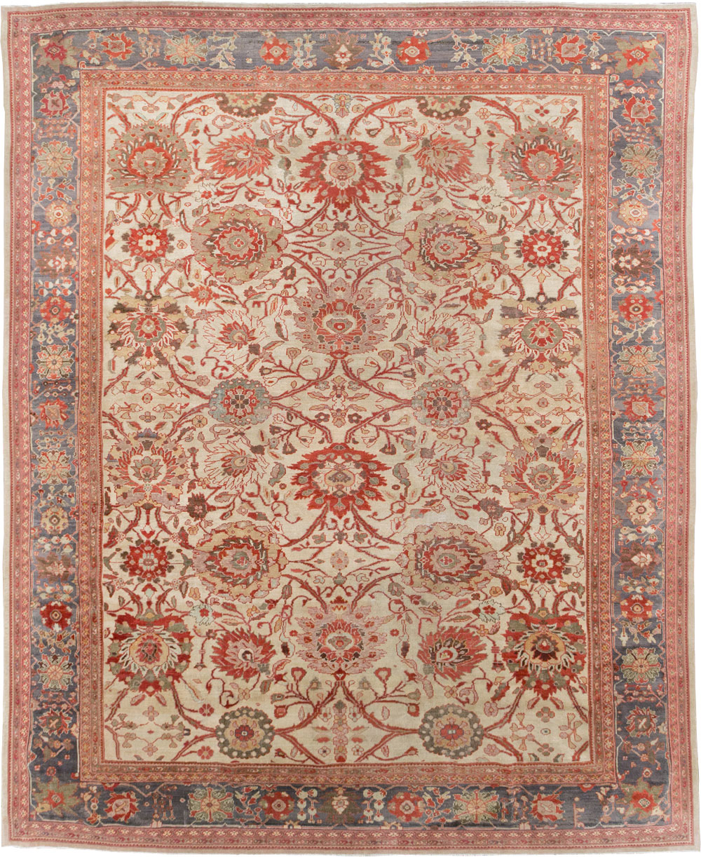 Antique Persian Sultanabad Carpet, No.27717 - Staging
