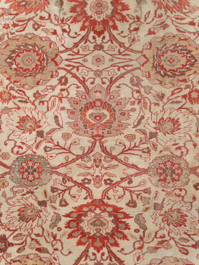 Antique Persian Sultanabad Carpet, No.27717 - Staging