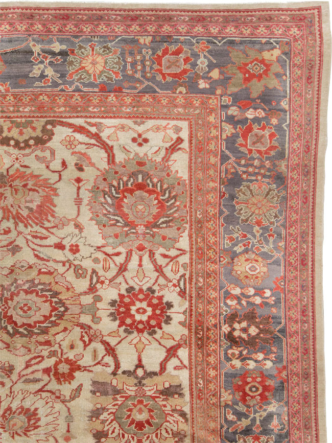 Antique Persian Sultanabad Carpet, No.27717 - Staging