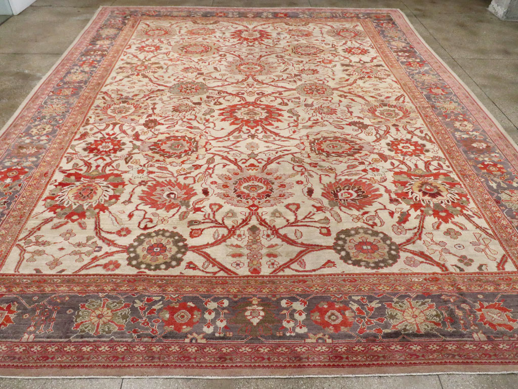 Antique Persian Sultanabad Carpet, No.27717 - Staging