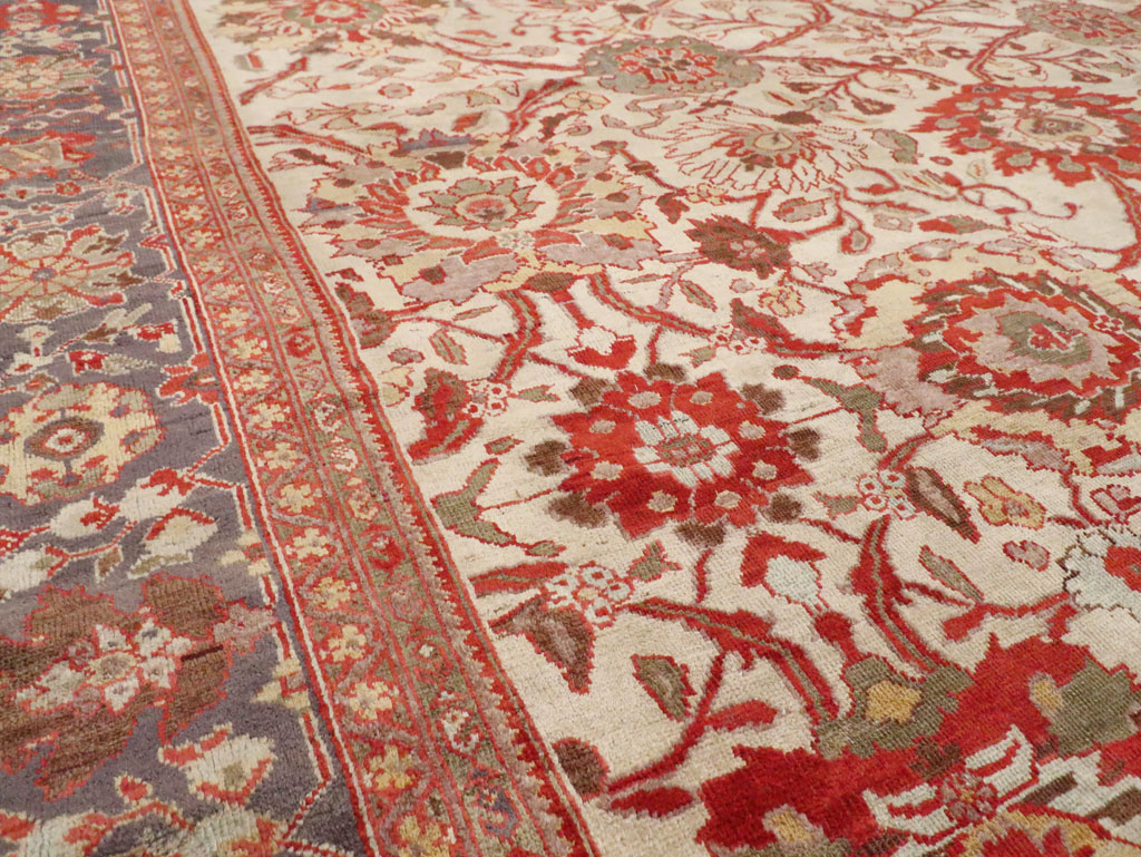Antique Persian Sultanabad Carpet, No.27717 - Staging