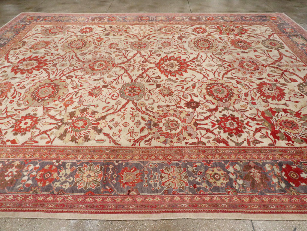 Antique Persian Sultanabad Carpet, No.27717 - Staging
