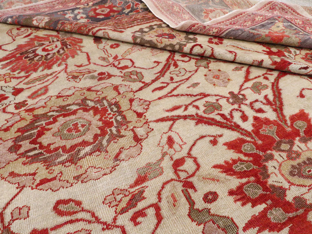 Antique Persian Sultanabad Carpet, No.27717 - Staging