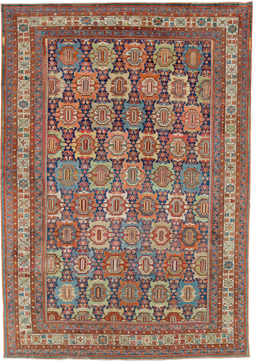 Antique Persian Malayer Carpet, No.27725 - Staging