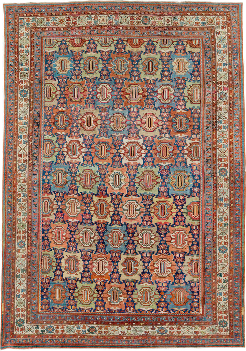 Antique Persian Malayer Carpet, No.27725 - Staging