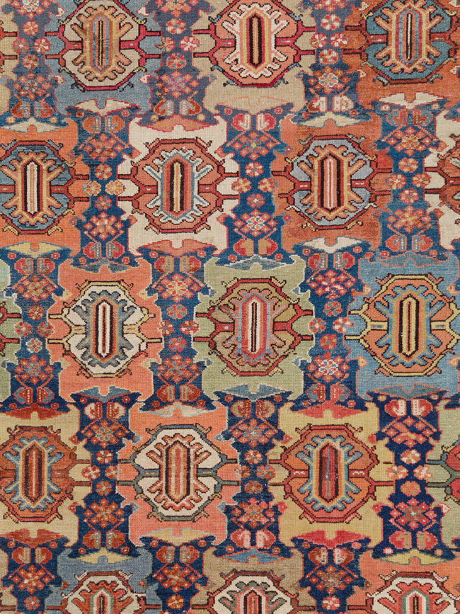 Antique Persian Malayer Carpet, No.27725 - Staging
