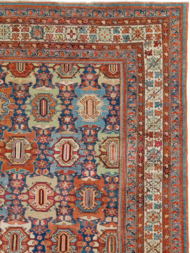 Antique Persian Malayer Carpet, No.27725 - Staging
