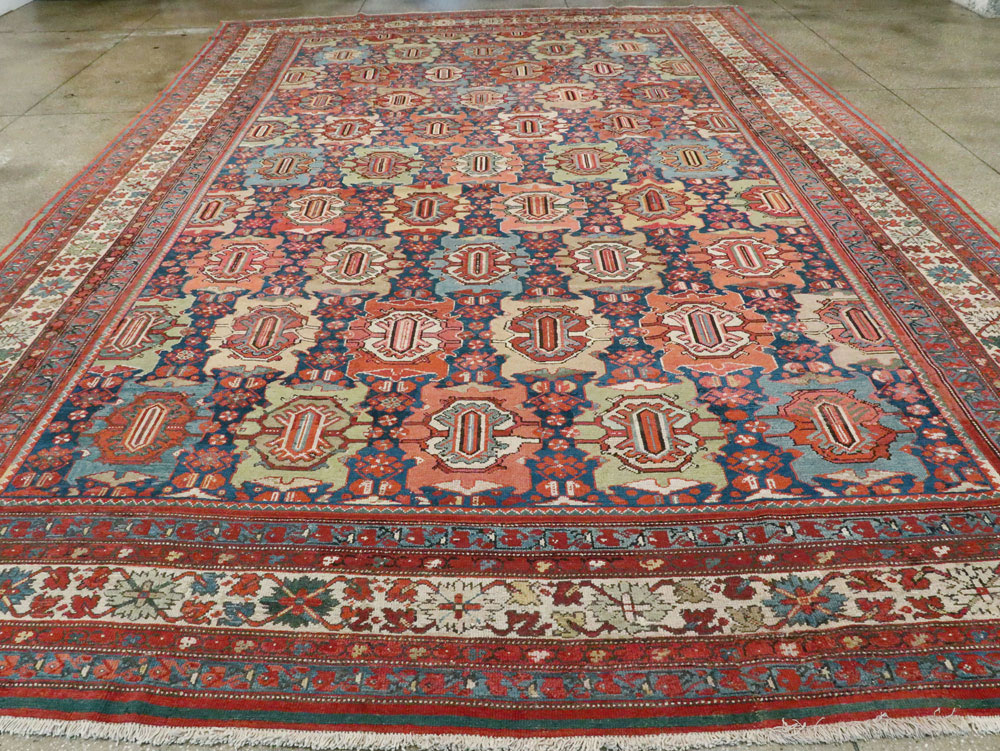 Antique Persian Malayer Carpet, No.27725 - Staging