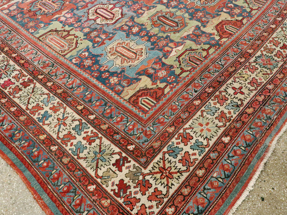 Antique Persian Malayer Carpet, No.27725 - Staging