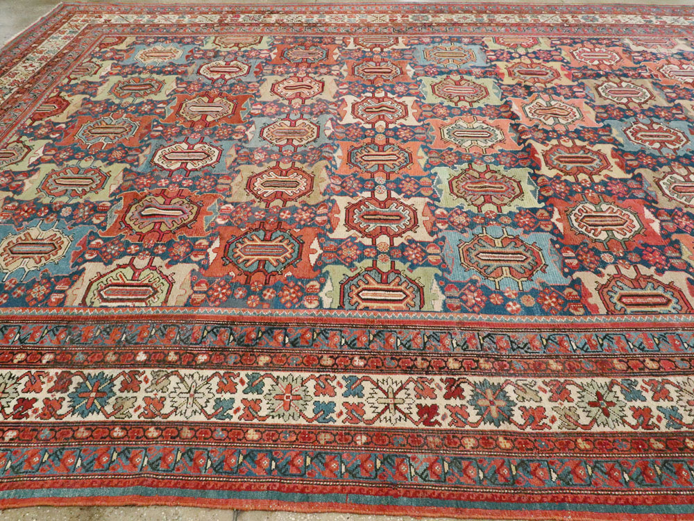 Antique Persian Malayer Carpet, No.27725 - Staging