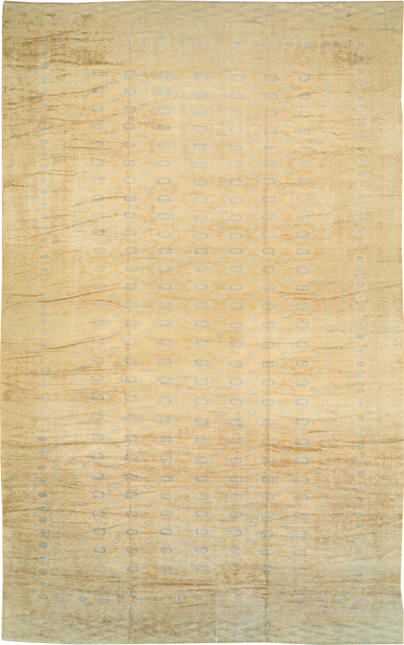 Vintage Central Asian Turkoman Oversize Carpet, No.27736 - Staging