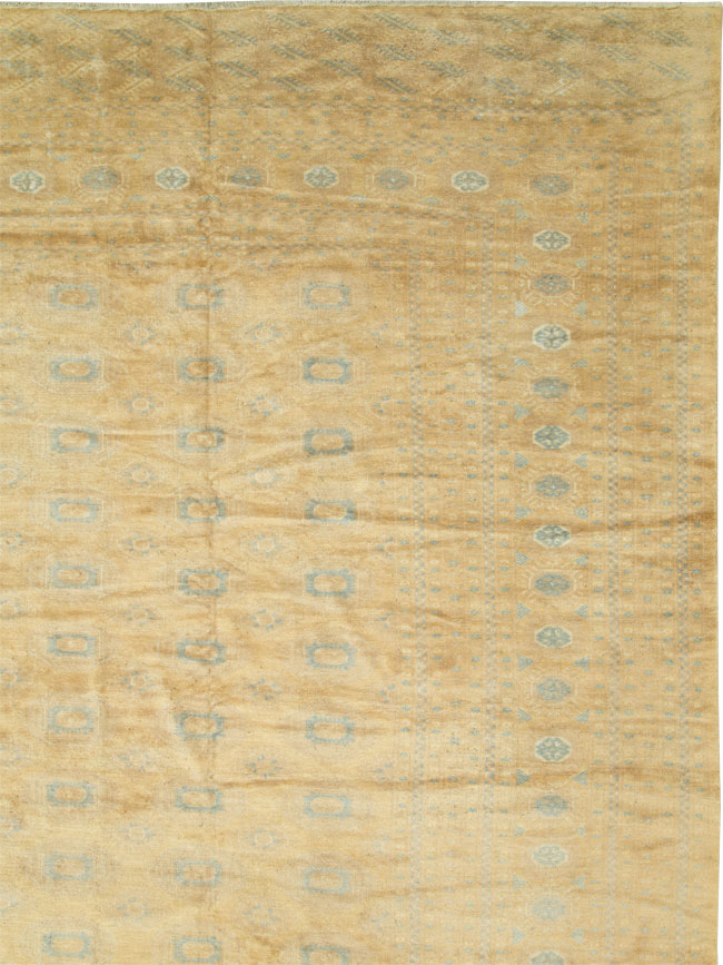 Vintage Central Asian Turkoman Oversize Carpet, No.27736 - Staging