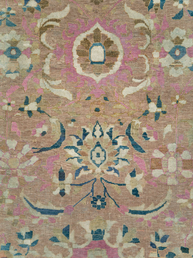 Antique Persian Sultanabad Room Size Carpet, No.27739 - Staging