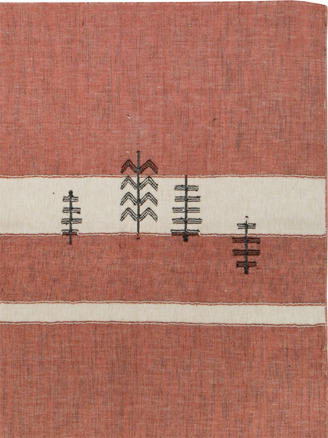 Vintage Ecuadorian Textile Flatweave, No.27742 - Staging