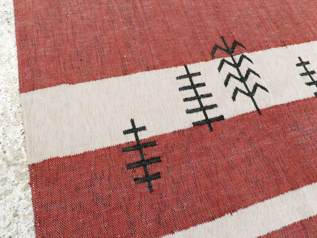 Vintage Ecuadorian Textile Flatweave, No.27742 - Staging