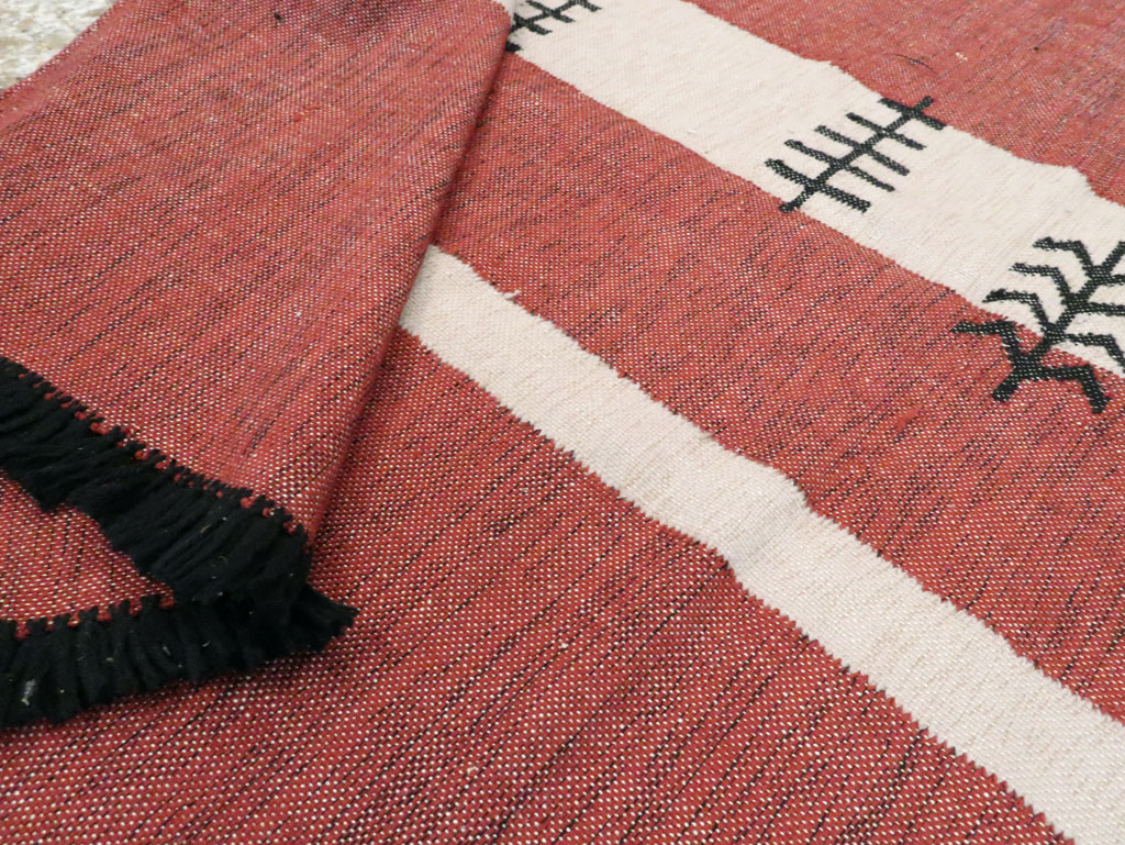 Vintage Ecuadorian Textile Flatweave, No.27742 - Staging