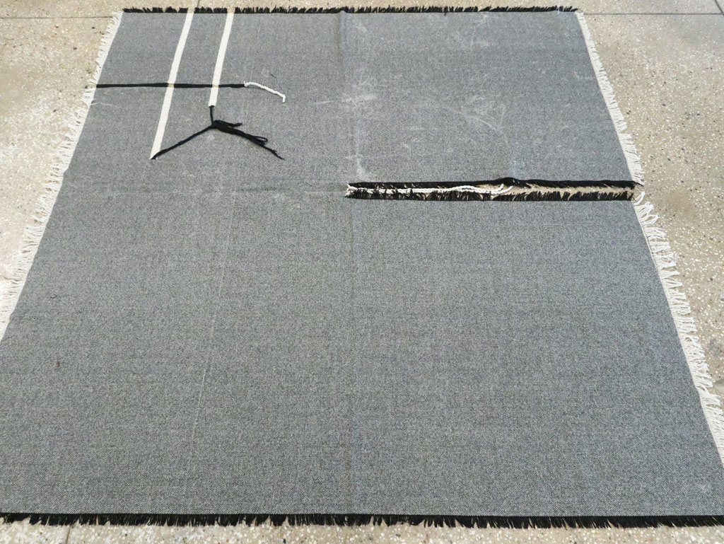 Vintage Ecuadorian Textile Flatweave, No.27743 - Staging