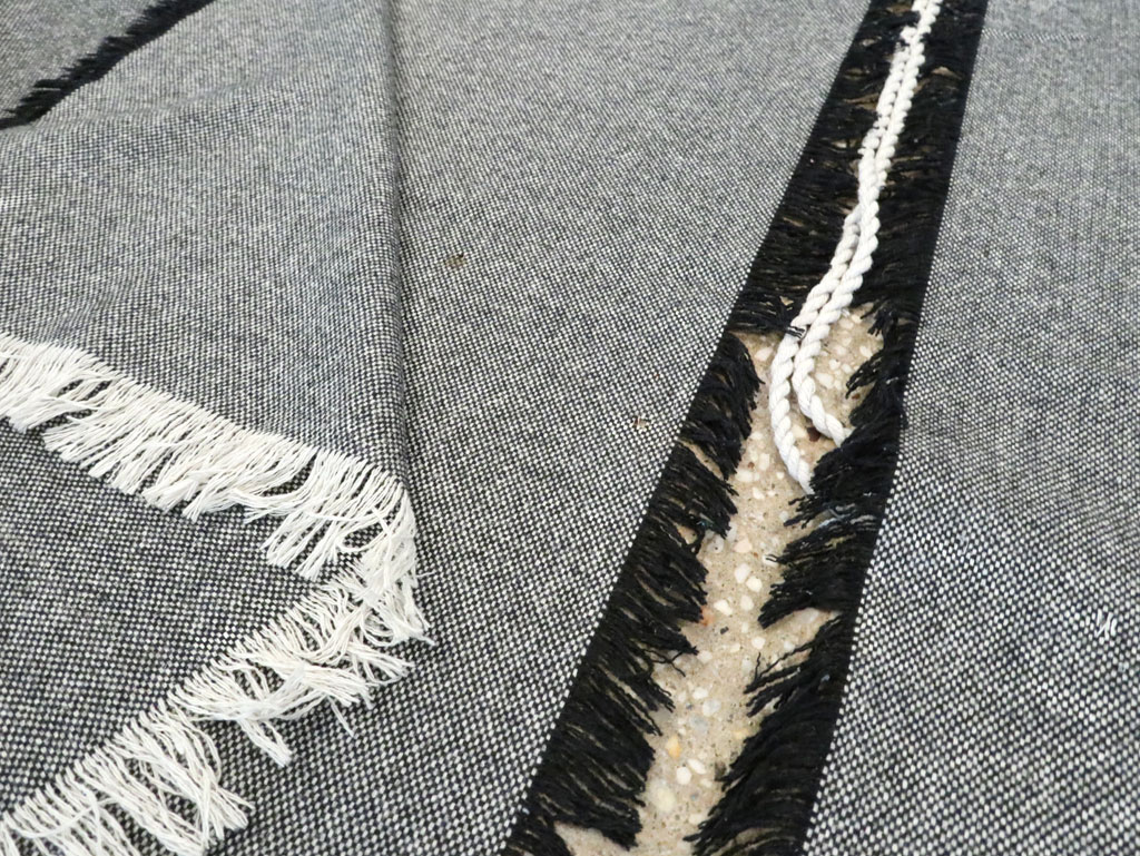 Vintage Ecuadorian Textile Flatweave, No.27743 - Staging