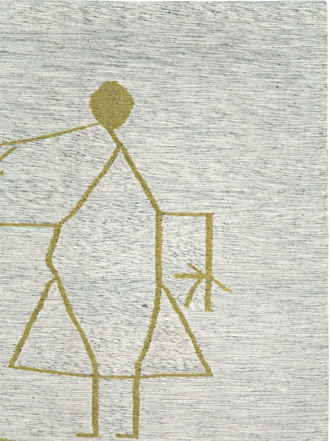 Vintage Ecuadorian Pictorial Textile Flatweave, No.27745 - Staging