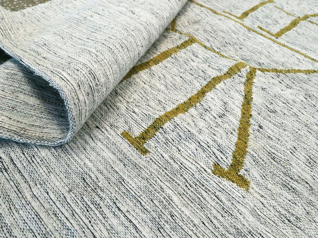 Vintage Ecuadorian Pictorial Textile Flatweave, No.27745 - Staging