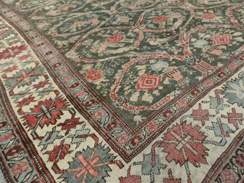 Antique Persian Bidjar Carpet, No.27746 - Staging