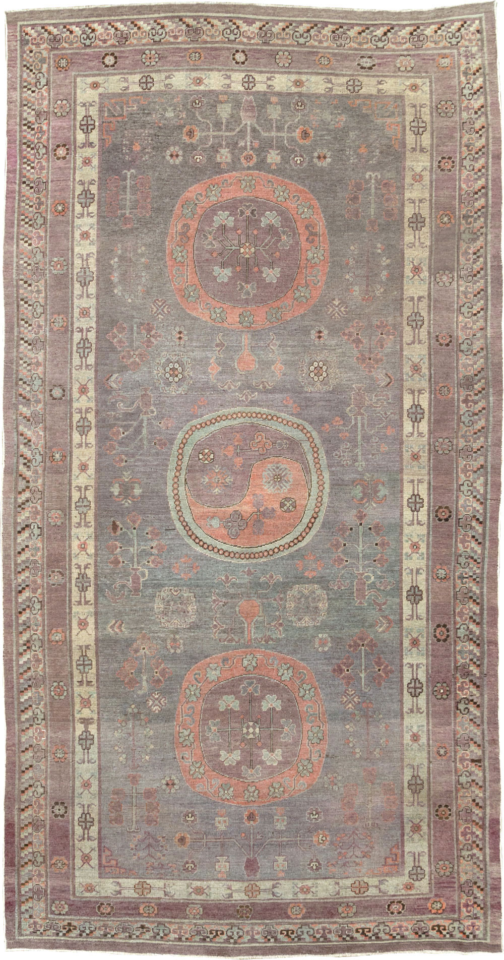 Antique Khotan Gallery Carpet, No.27747 - Staging