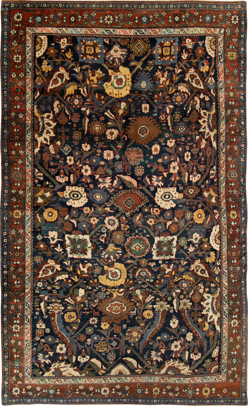 Antique Persian Bidjar Carpet, No.27752 - Staging