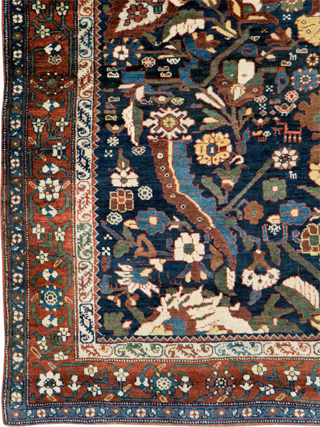Antique Persian Bidjar Carpet, No.27752 - Staging