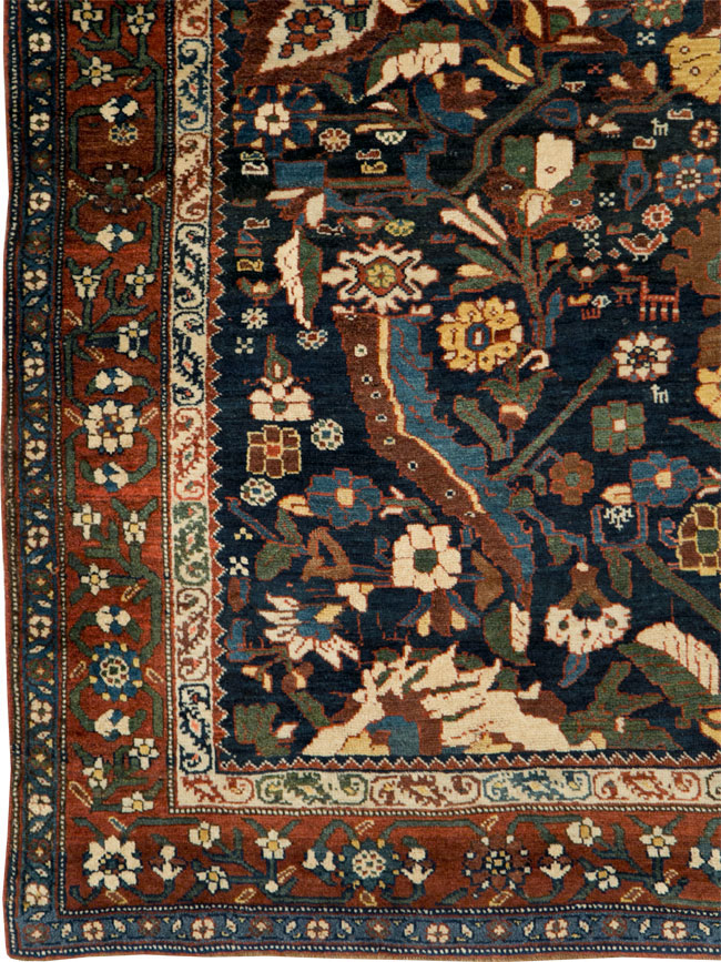 Antique Persian Bidjar Carpet, No.27752 - Staging