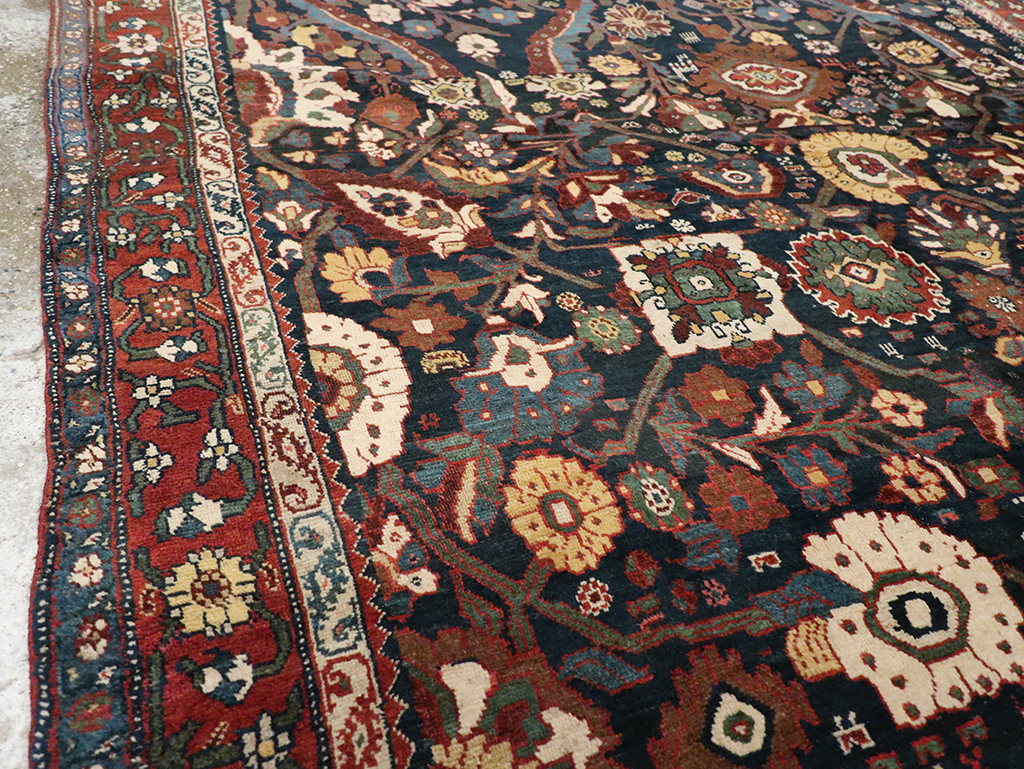 Antique Persian Bidjar Carpet, No.27752 - Staging