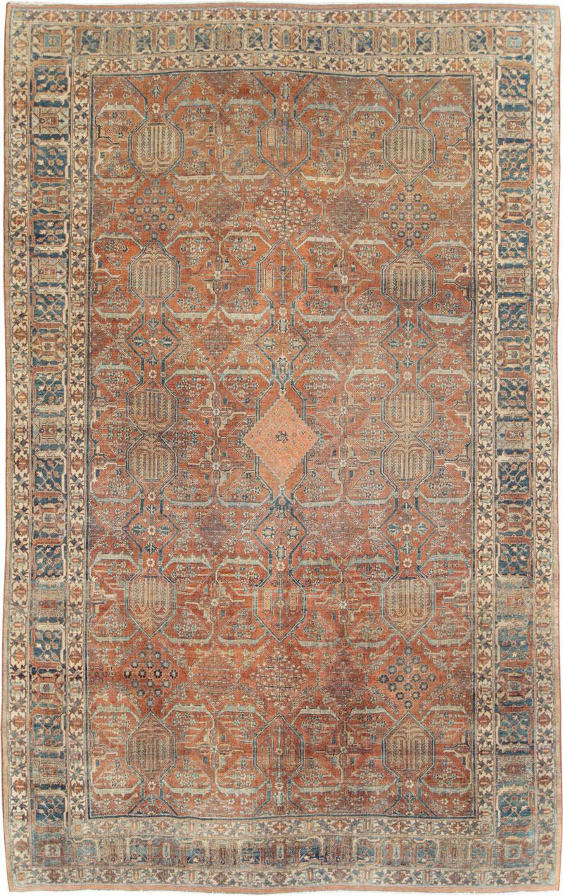 Antique Persian Joshegan Carpet, No.27753 - Staging