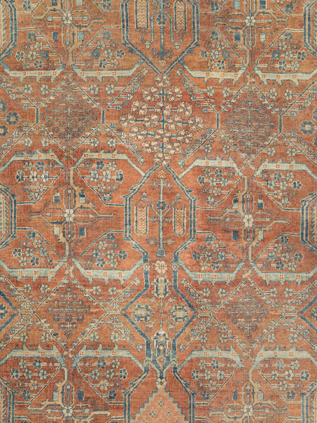 Antique Persian Joshegan Carpet, No.27753 - Staging