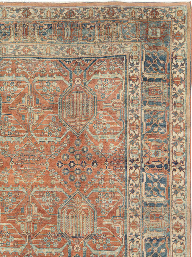 Antique Persian Joshegan Carpet, No.27753 - Staging