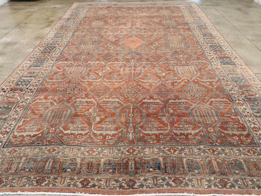 Antique Persian Joshegan Carpet, No.27753 - Staging