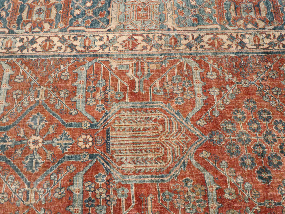 Antique Persian Joshegan Carpet, No.27753 - Staging