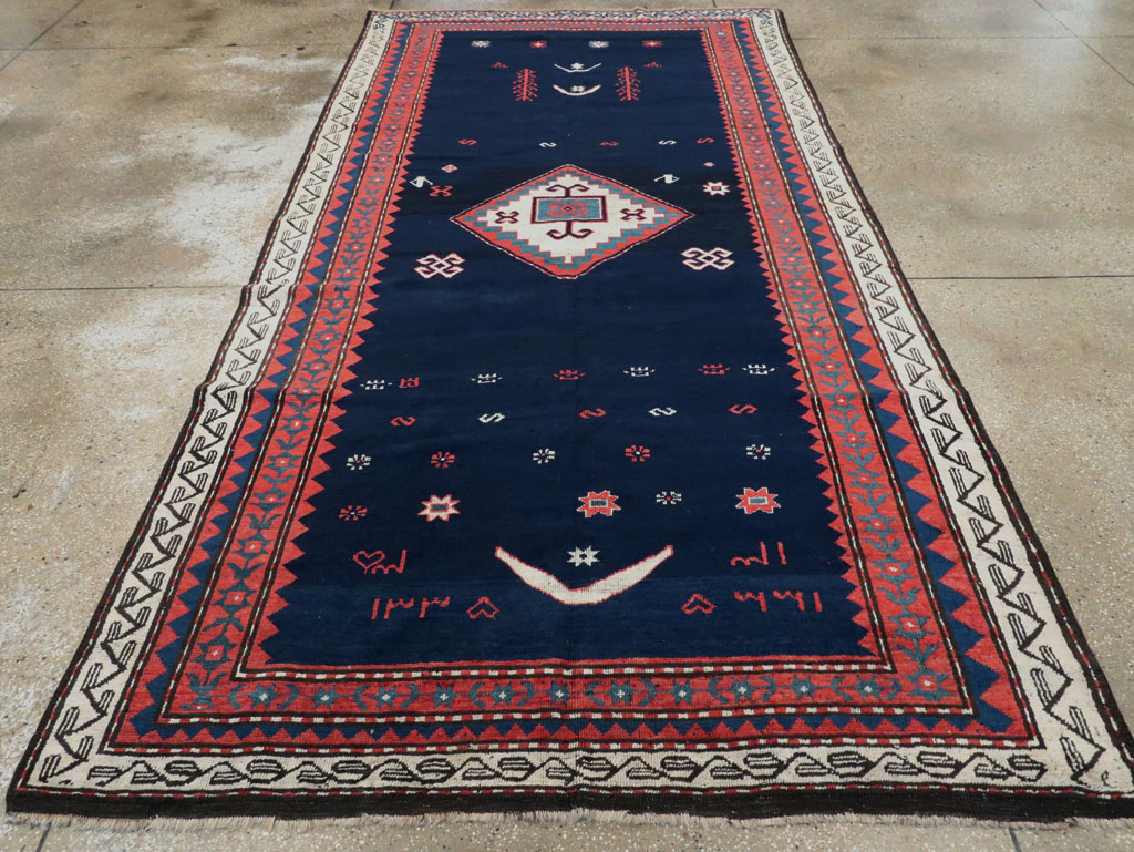 Vintage Caucasian Kazak Rug, No.27756 - Staging