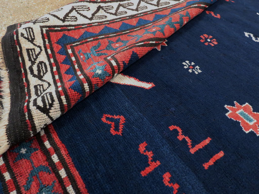 Vintage Caucasian Kazak Rug, No.27756 - Staging