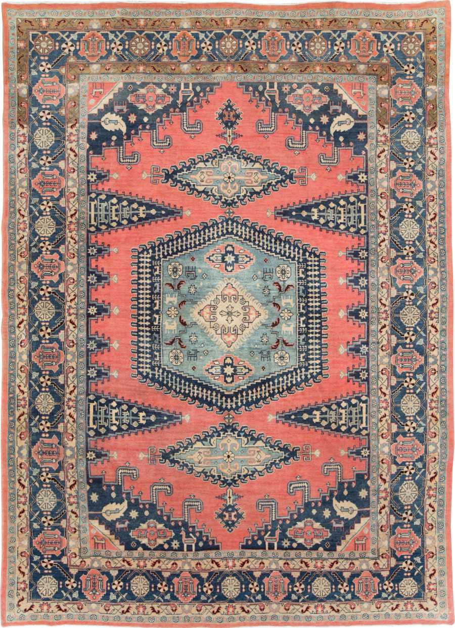 Vintage Persian Veece Large Room Size Carpet, No.27757 - Staging