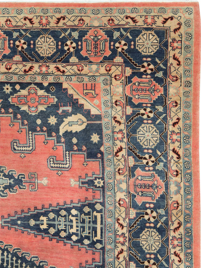 Vintage Persian Veece Large Room Size Carpet, No.27757 - Staging
