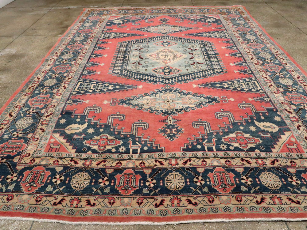 Vintage Persian Veece Large Room Size Carpet, No.27757 - Staging