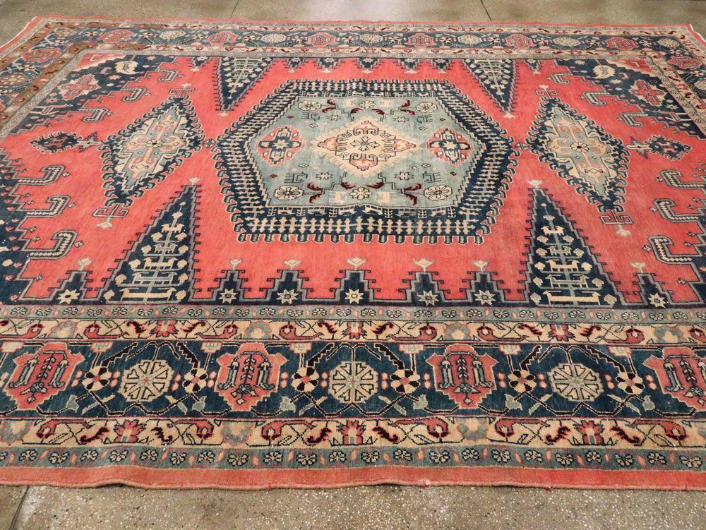 Vintage Persian Veece Large Room Size Carpet, No.27757 - Staging