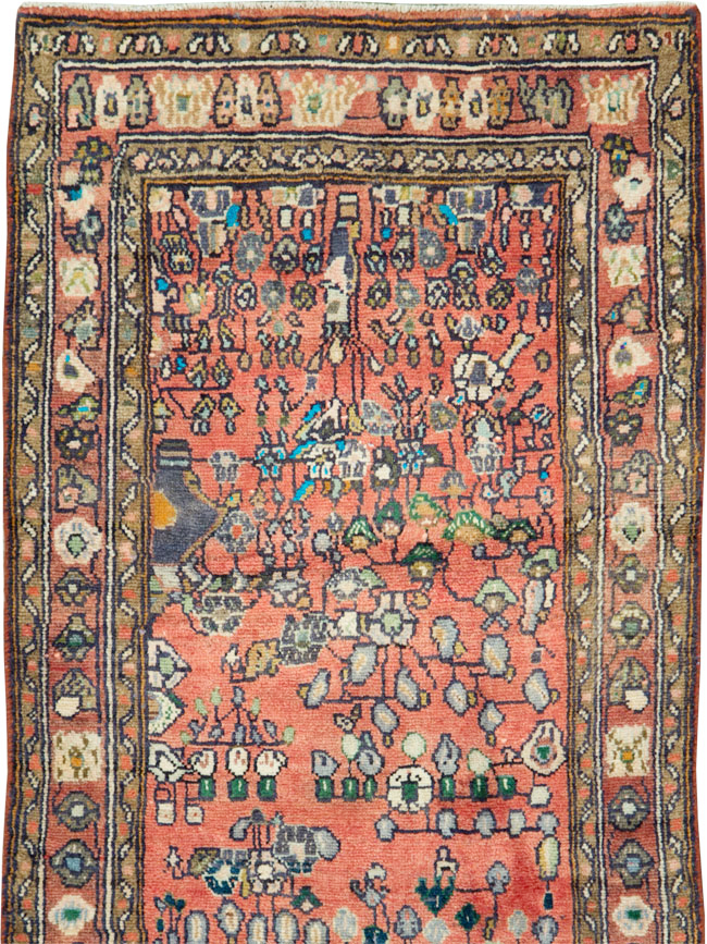 Vintage Persian Mahal Small Runner, No.27760 - Staging