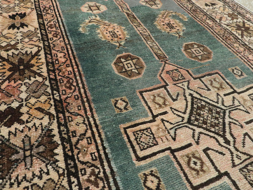 Vintage Persian Serapi Rug, No.27773 - Staging