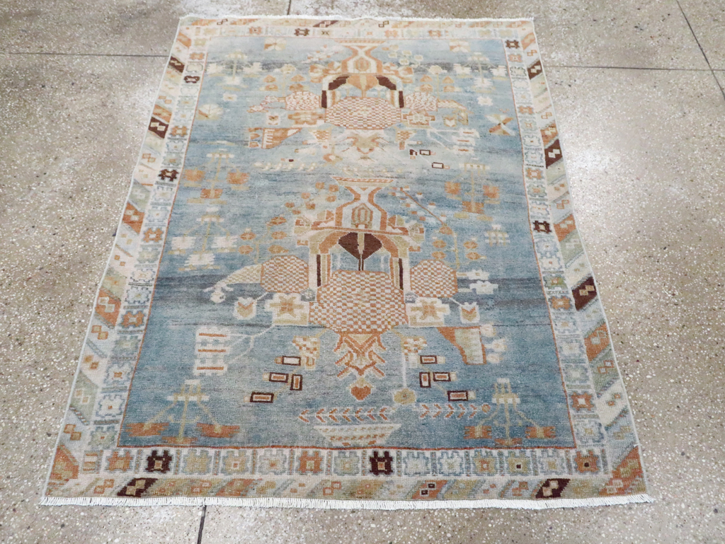 Vintage Persian Afshar Rug, No.27779 - Staging