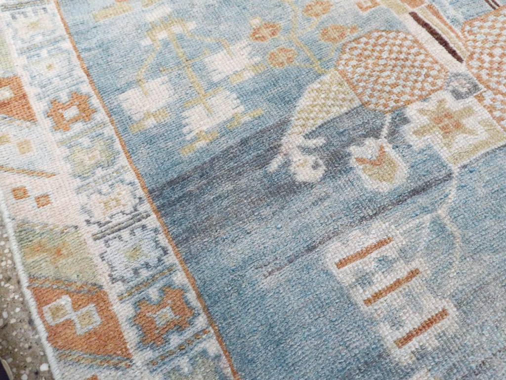 Vintage Persian Afshar Rug, No.27779 - Staging