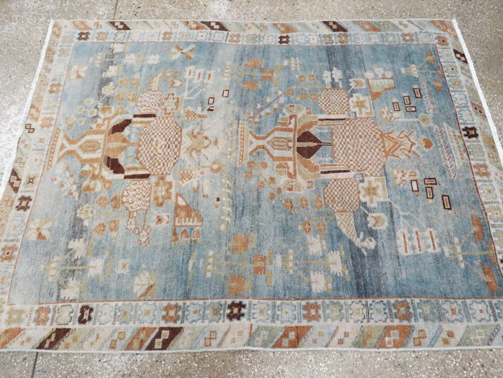 Vintage Persian Afshar Rug, No.27779 - Staging