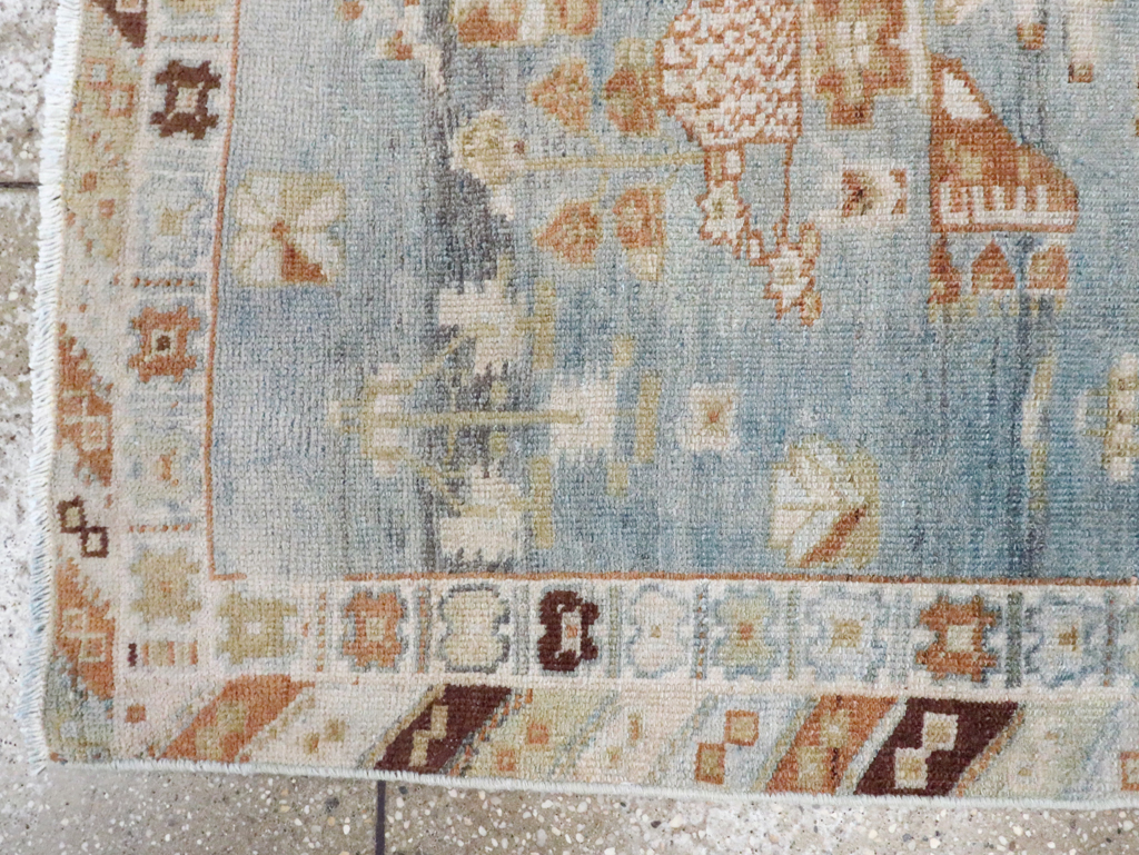 Vintage Persian Afshar Rug, No.27779 - Staging