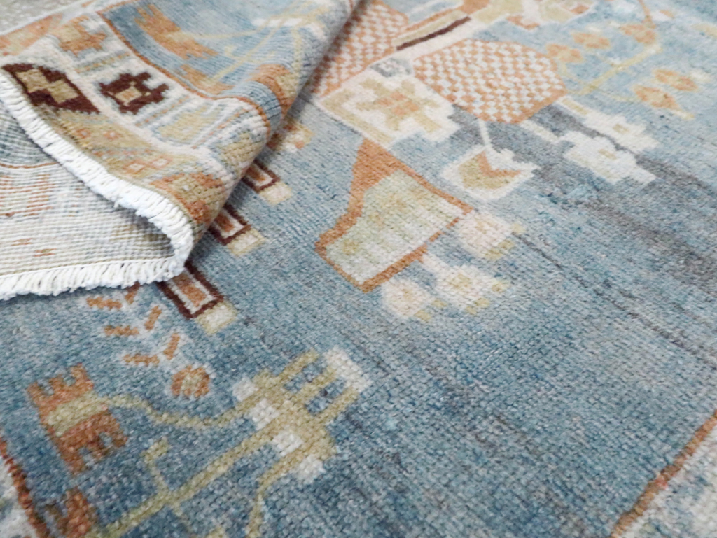 Vintage Persian Afshar Rug, No.27779 - Staging