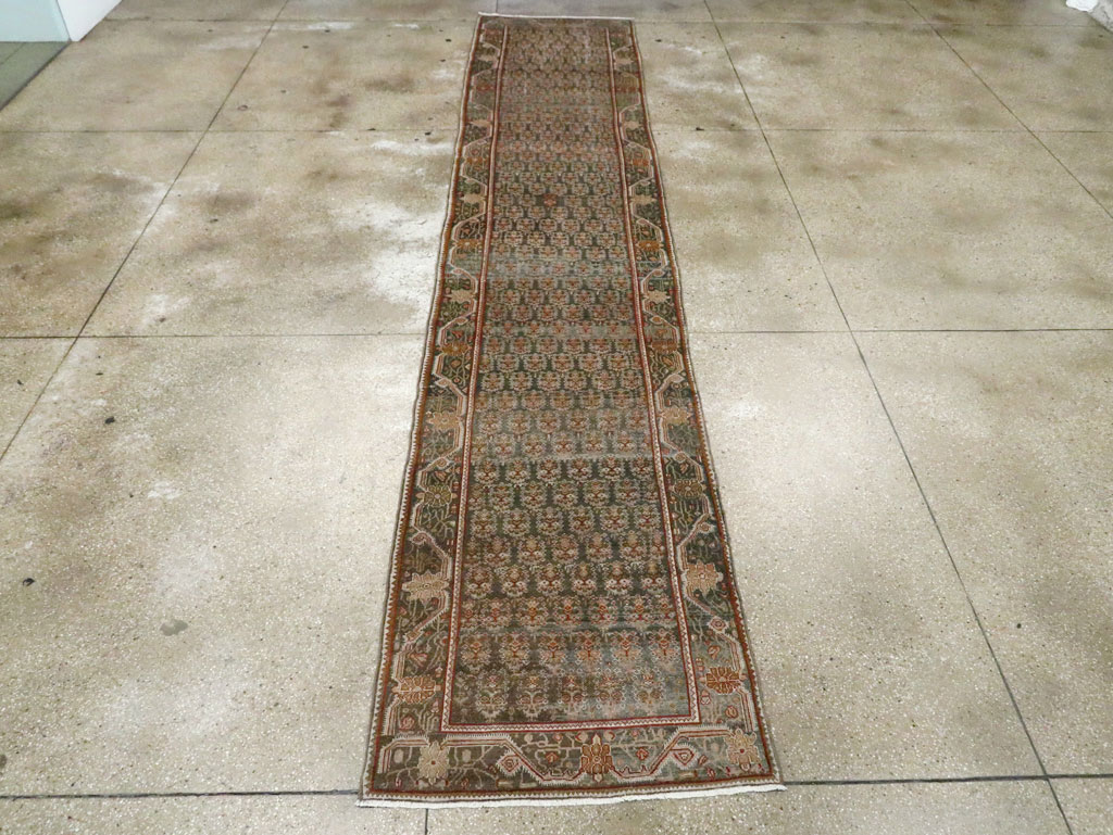 Antique Persian Malayer Runner, No.27807 - Staging
